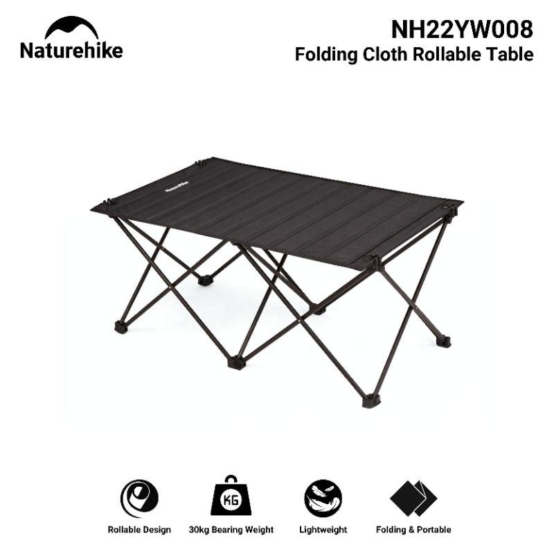 MEJA LIPAT NATUREHIKE NH22YW008 FOLDING CLOTH ROLLABLE TABLE MEJA OUTDOOR PENDAKI GUNUNG CAMPING HIK