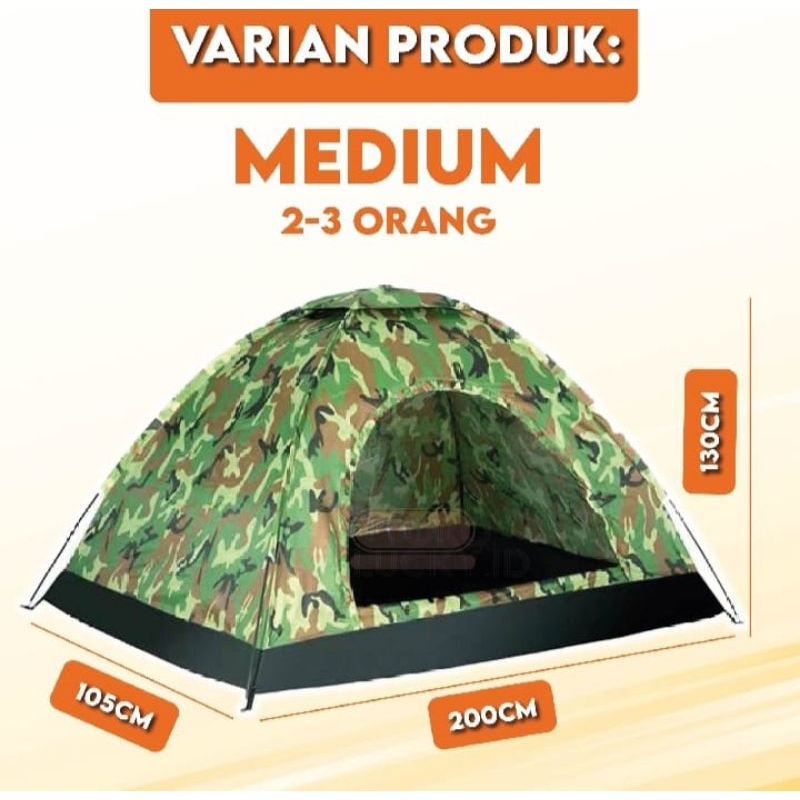 tenda 2-3 orang bahan polyester