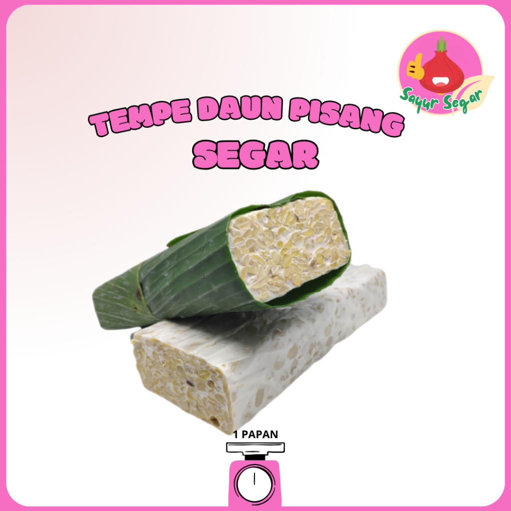 

Sayur Segar - Tempe Daun Pisang 1 papan