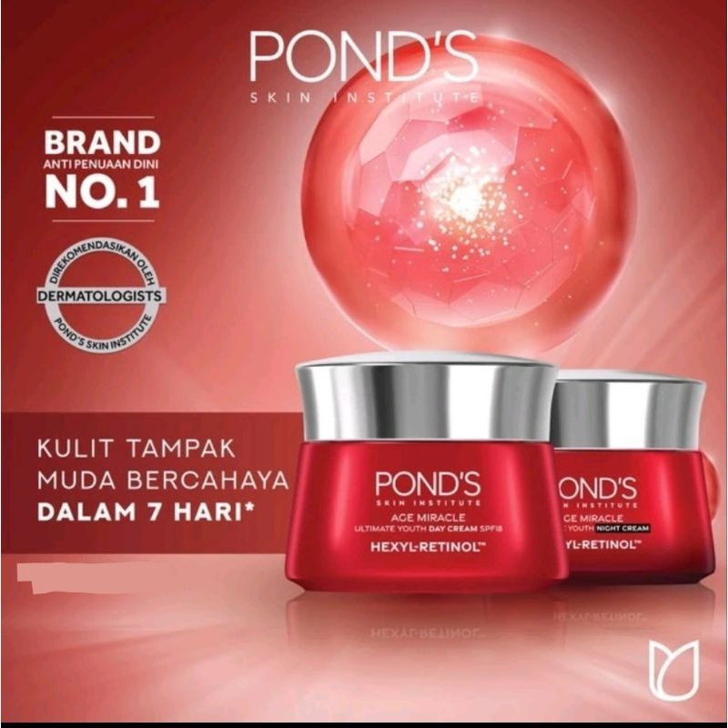 PONDS AGE MIRACLE DAY CREAM 9GR 20GR PONDS AGE MIRACLE NIGHT CREAM 9GR