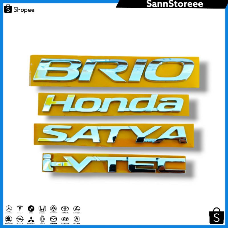 Emblem BRIO Original Honda Brio/ Emblem Bagasi Honda Brio/ Emblem Honda Brio Complite