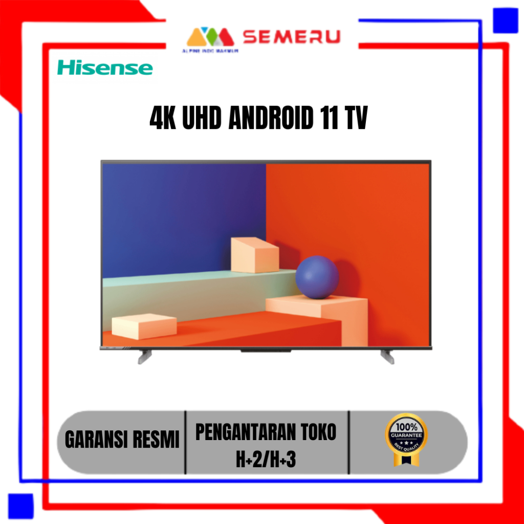 HISENSE 4K UHD ANDROID 11 TV 43 INC 43A6500K / 50INC 50A6500K / 55 INC 55A6500K / 65 INC 65A6500K / 