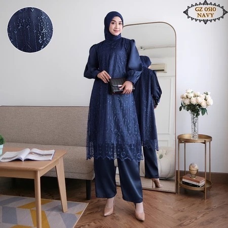 LAURA SET CELANA OUTFIT KONDANGAN KEKINIAN READY STOCK BAHAN SILK BAJU KONDANGAN PESTA PERNIKAHAN SE