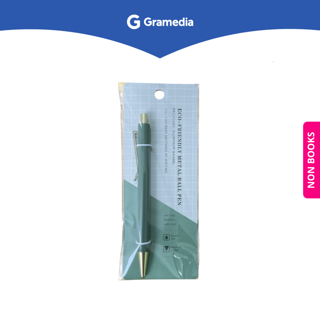 

Gramedia Depok - KAKO ECO-FRIENDLY METAL PEN GREEN KKEF-GR