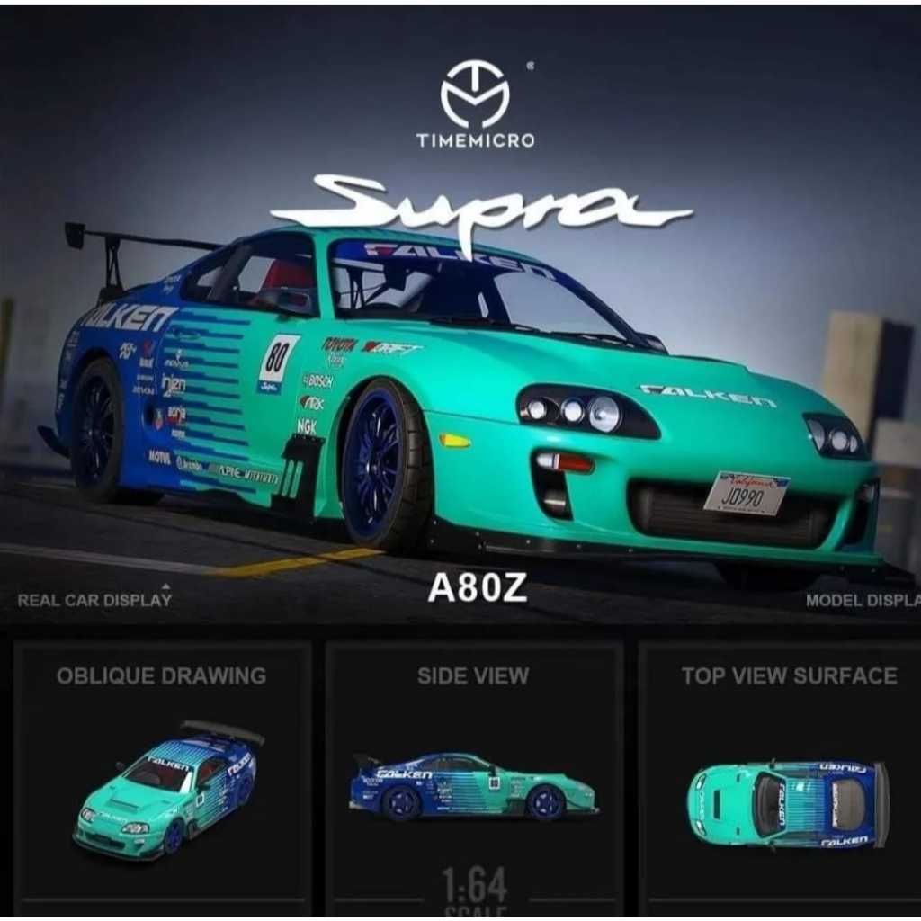 Time Micro Diecast Mobil Toyota Supra A80Z Falken TM644436