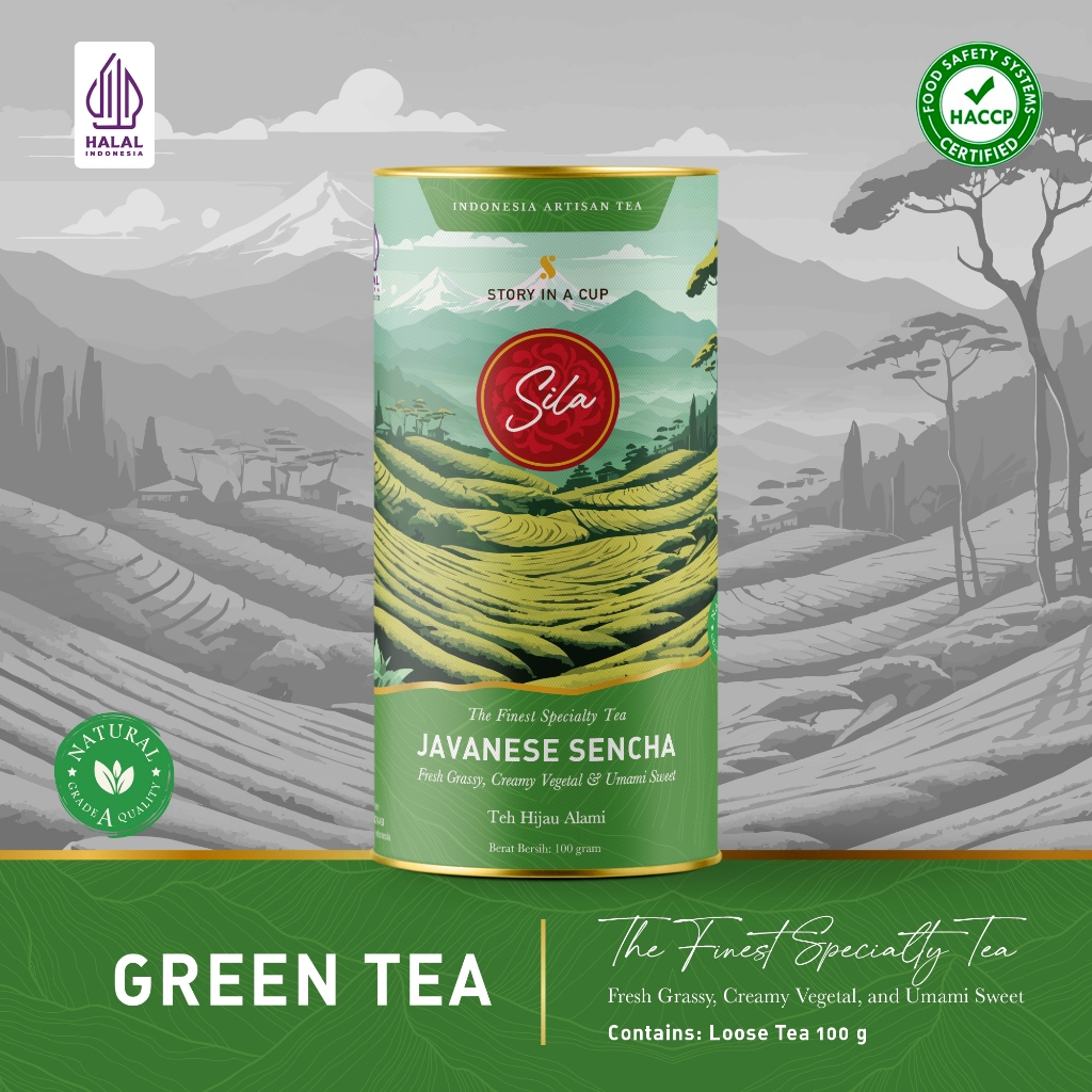 

Sila Specialty Tea - Javanese Sencha - Canister - Teh Premium - Green Tea