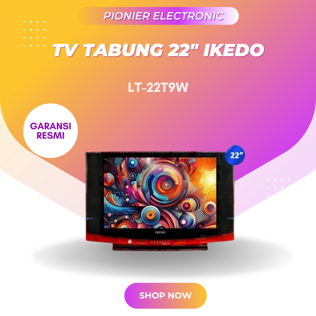 IKEDO TV TABUNG DIGITAL LT-22T9W 22 INCH - GARANSI RESMI