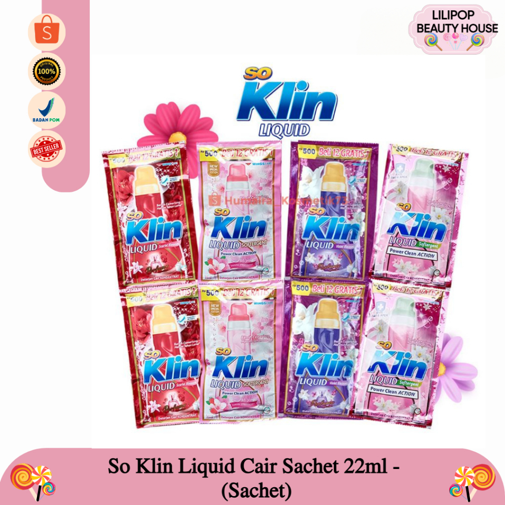 So Klin Liquid Cair Sachet 22ml - (Sachet)