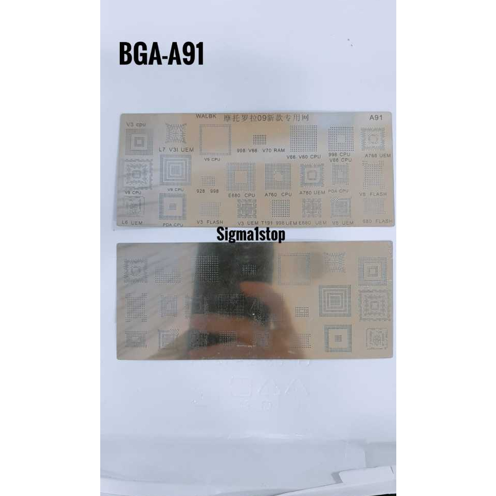 PLAT BGA A91 CETAKAN IC CPU