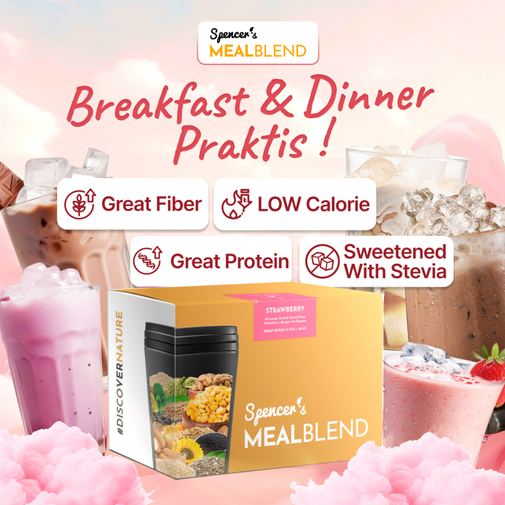 

Spencer's MealBlend - Nutrisi Alami Breakfast dan Dinner untuk Sarapan Langsing