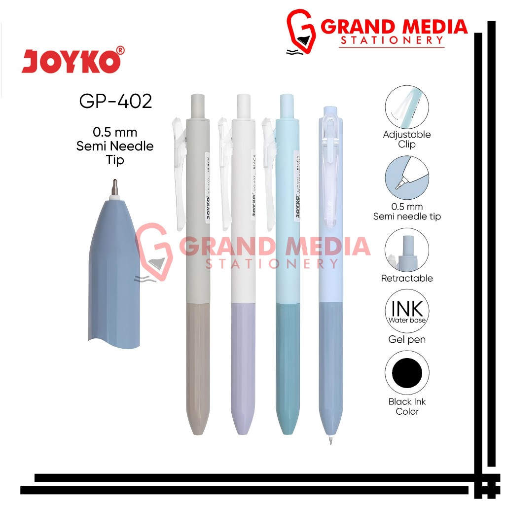 

[GRAND MEDIA] BALLPOINT / PENA / PULPEN GEL JOYKO GP-402 / 1 PCS