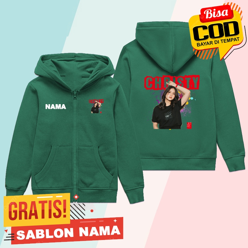 JAKET ZIPPER ANAK MOTIF CHRISTY JKT48
