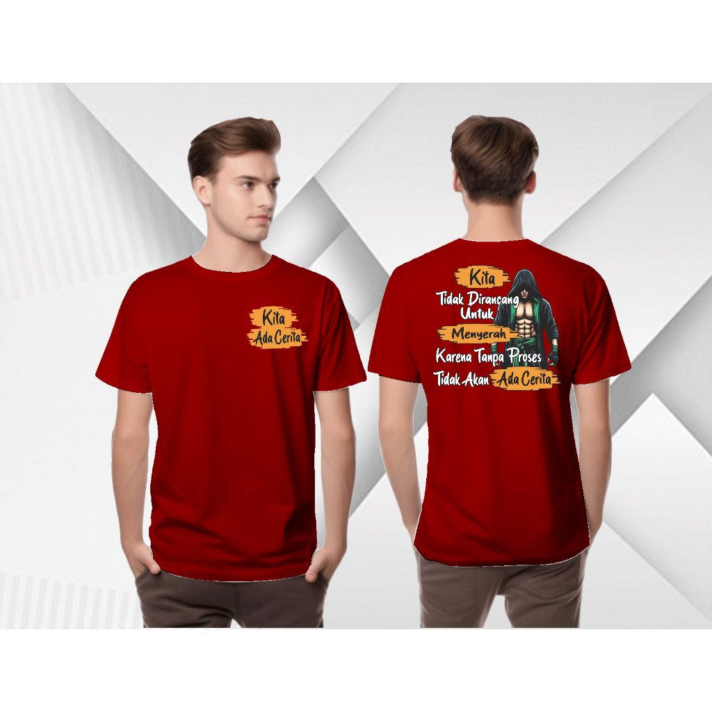 KITA ADA CERITA/T-SHIRT REGULAR BAJU PRIA DAN WANITA KAOS