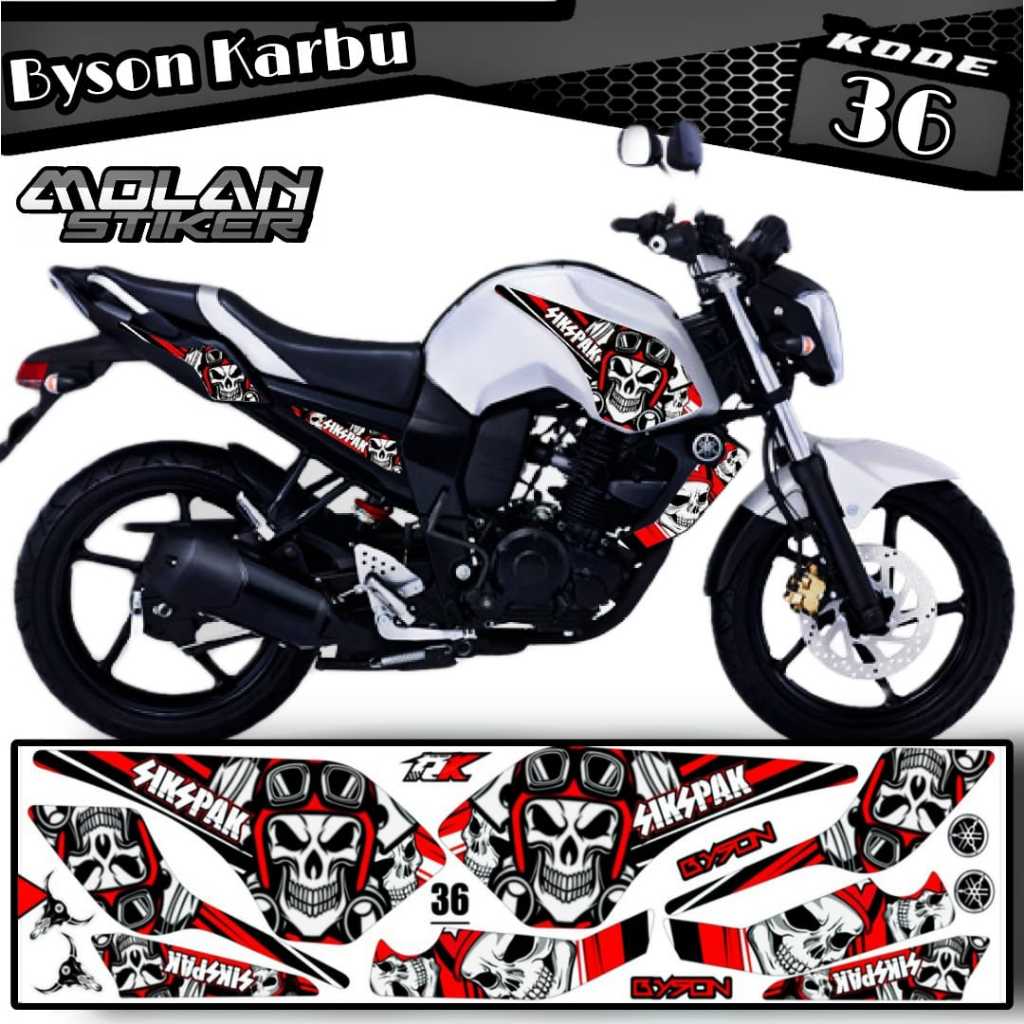 Decal Sticker Striping Variasi Byson old,Yamaha Byson,Decal Byson,Striping Byson