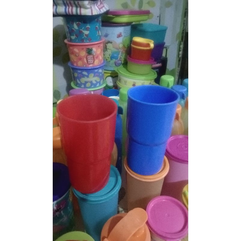 2 pcs gelas tupperware second