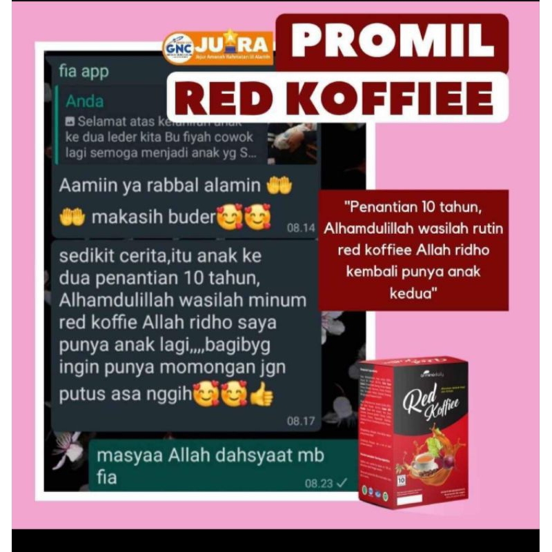 

red koffie/kopi merah stamina promil kesehatan