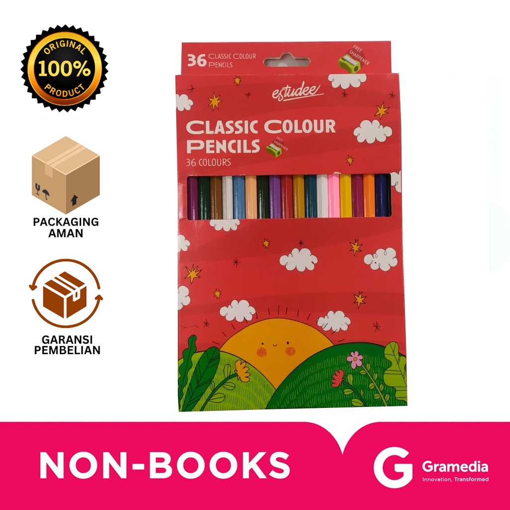 

Gramedia Bali - ESTUDEE CLASSIC COLOR PENCIL 36 ES-PCL36