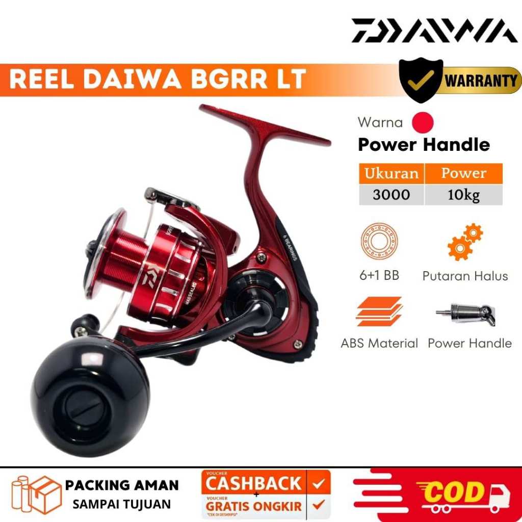 Reel Pancing Daiwa BGRR LT 3000D-XH-ARK Original Power Handle