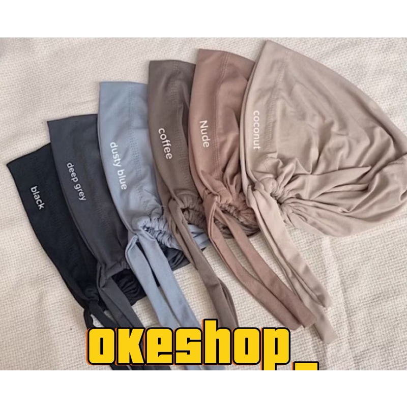 ciput hijab wanita tali rayyon