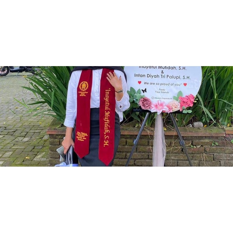 slempang kalung - slempang leher - slempang murah - slempang wisuda