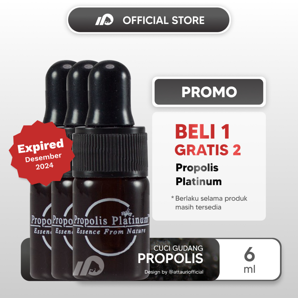 PROMO Beli 1 GRATIS 2 Propolis Single 1 Botol Free 2 Original K-Link Propolis Platinum K-Link Single