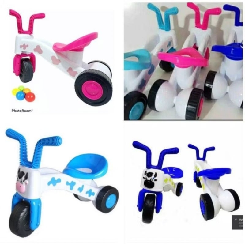MAINAN ANAK SEPEDA SAPI RODA TIGA / SEPEDA SAPI ADA MUSIK DAN TIDAK MUSIK FD 305 & 306 PRO..