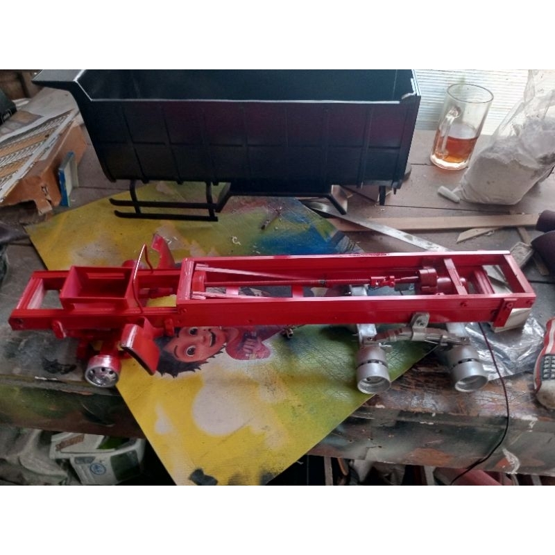 miniatur sasis tronton  rc skla 1/14