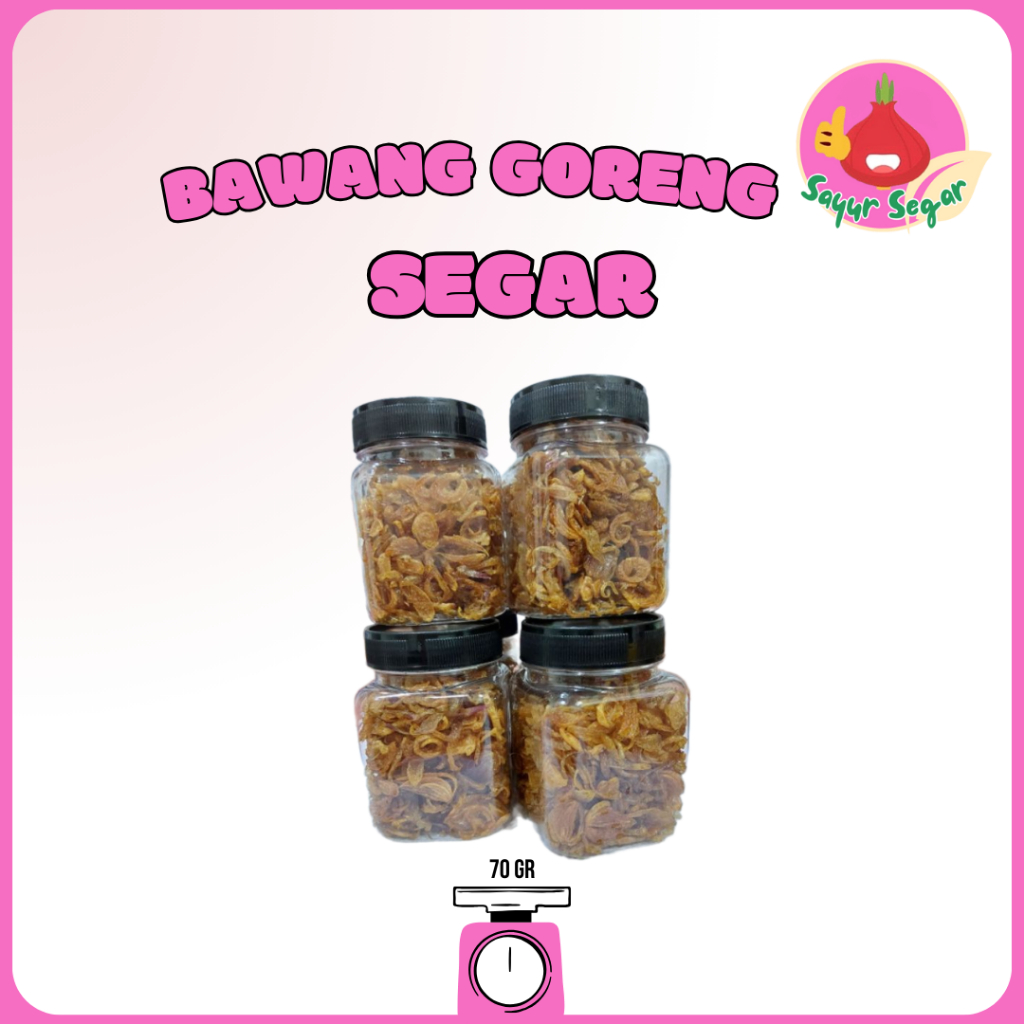 

Sayur Segar - Bawang Goreng Brebes 70 gr / Fried Shallots