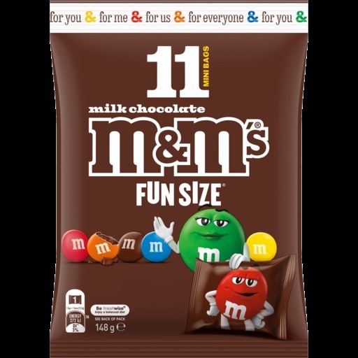 

M&M fun size Australia Chocolate isi 11 halal