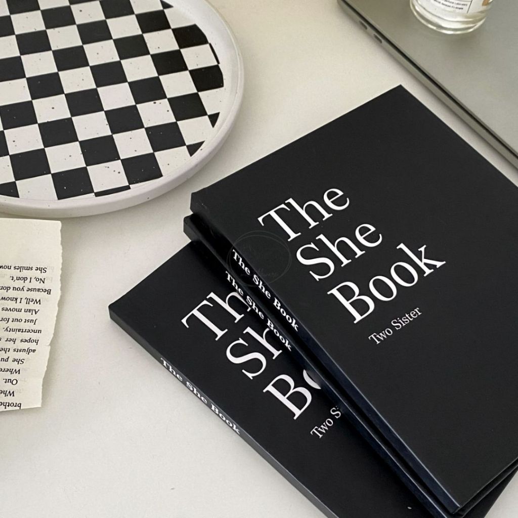 MICO - Notebook Aesthetic She Black A5 Hard Cover