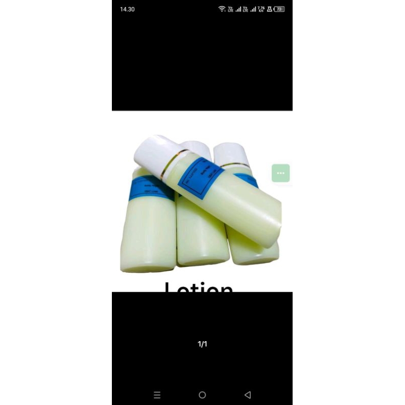 lotion malam body nigh lb Lebel biru menyengat