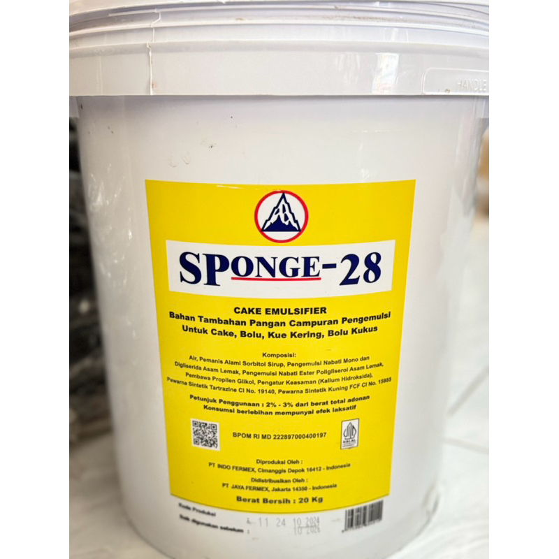 

SP Sponge 28 Pengembang Pelembut Kue Repack 250gr 500gr 1kg