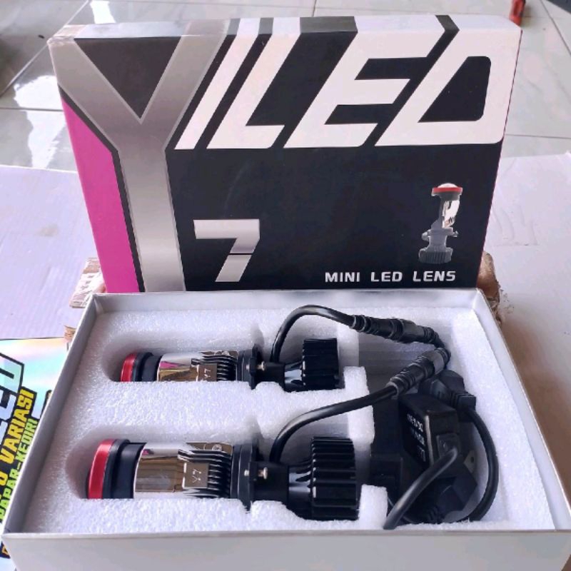 Led H4 Y7D Mini Projector - Mini Projie H4 Super Terang 50 watt 12v-24v