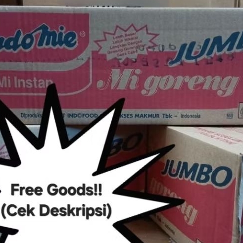 

Indomie Goreng Jumbo Dus Karton