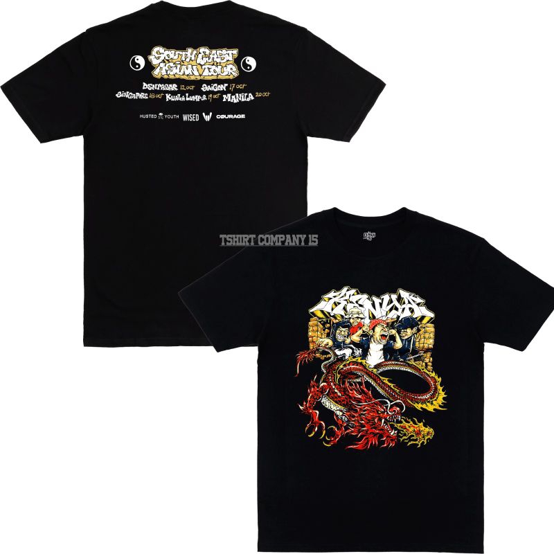 Kenya Kingdown Tshirt - Asian Tour 2024 new Merch Kenya x Husted youth Kaos hitam