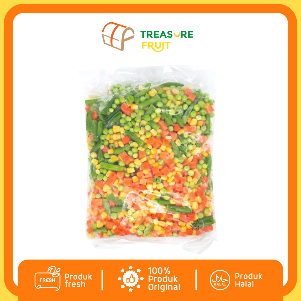 

MIXVEGETARIAN Frozen Kemasan 1 Kg | Treasure Fruit - Hemat dan Sehat