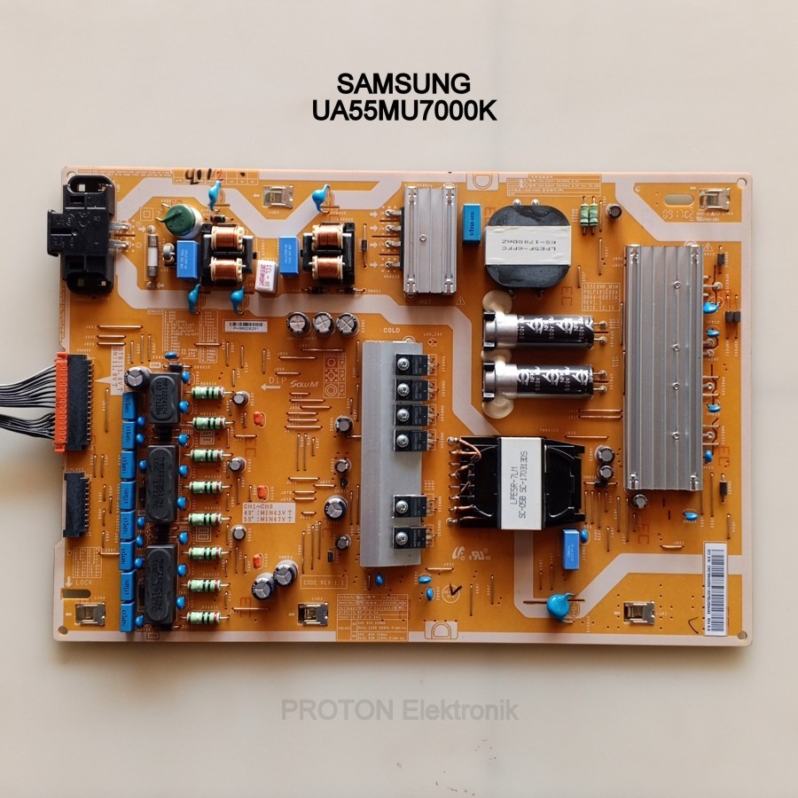 PSU Smart LED TV Samsung UA55MU7000 UA55MU7000K Power Supply BN44-00911A Mesin L55E8NR_MSM PSLF191E0