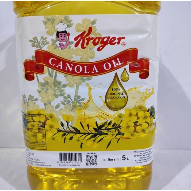 

RB Kroger Canola Oil 5L - Minyak Kanola Canola Tumis Panggang Singapore