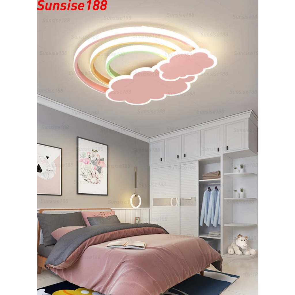 DISKON Lampu kamar anak-anak lampu kamar led kreatif baru lampu kamar led 3 warna lampu pelindung