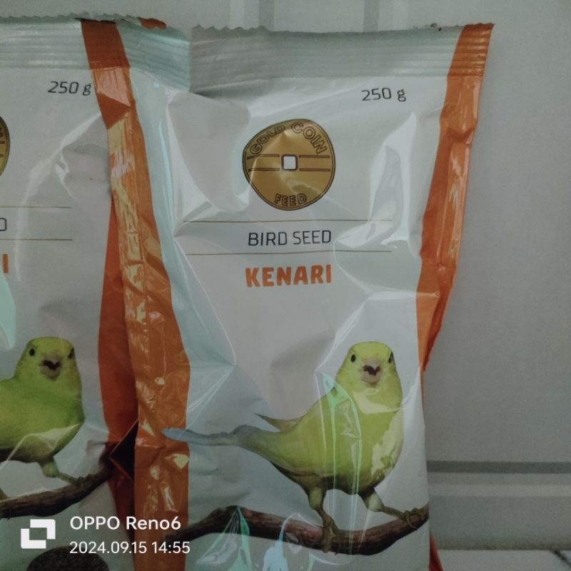 Pakan burung gold coin kenari