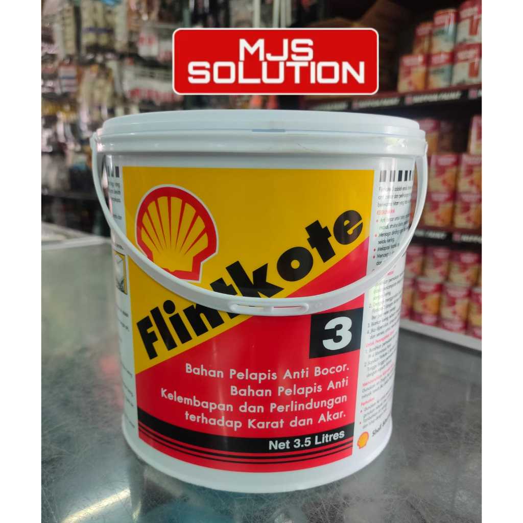 FLINTKOTE 3 SHELL 3,5 L LITER 1 GALON WATERPROOFING BITUMEN COATING ANTI KARAT