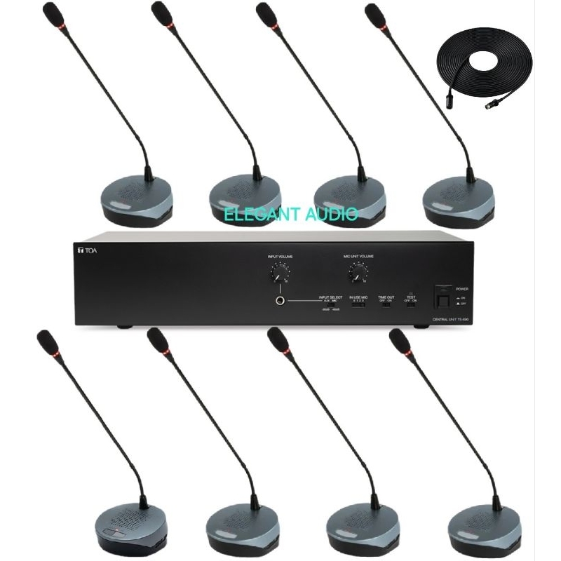 Paket Conference Mic Kabel TOA | Paket Wired Conference System TOA