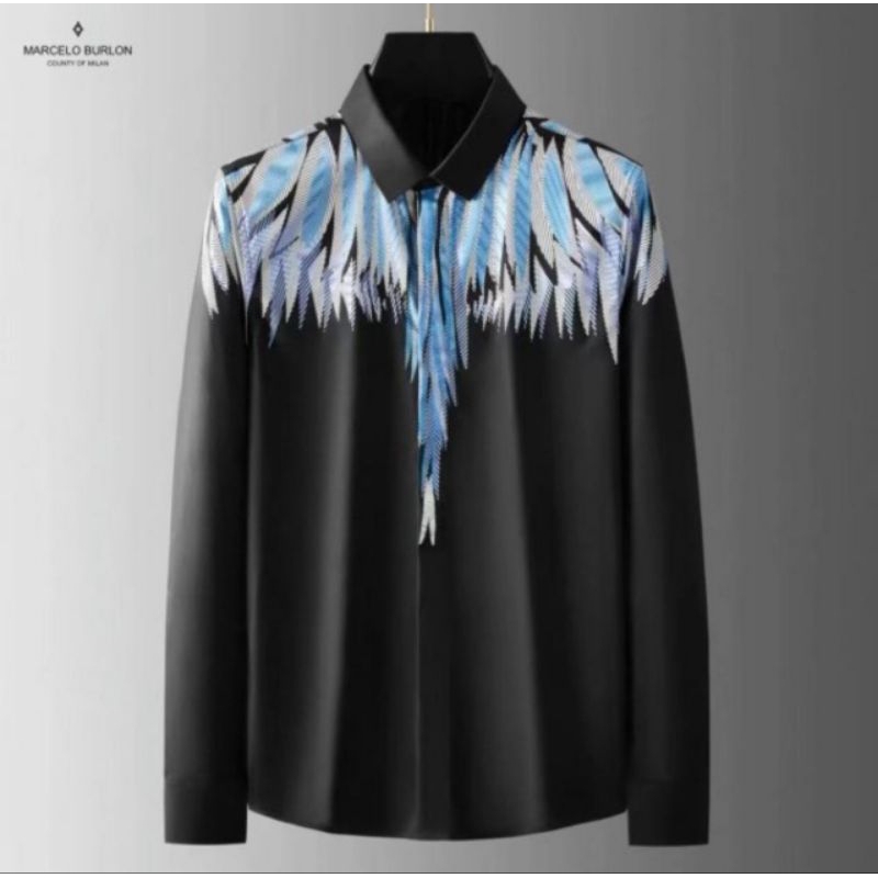 KEMEJA LENGAN PANJANG PRIA MR'BURLON577 IMPORT FASHION BRANDED