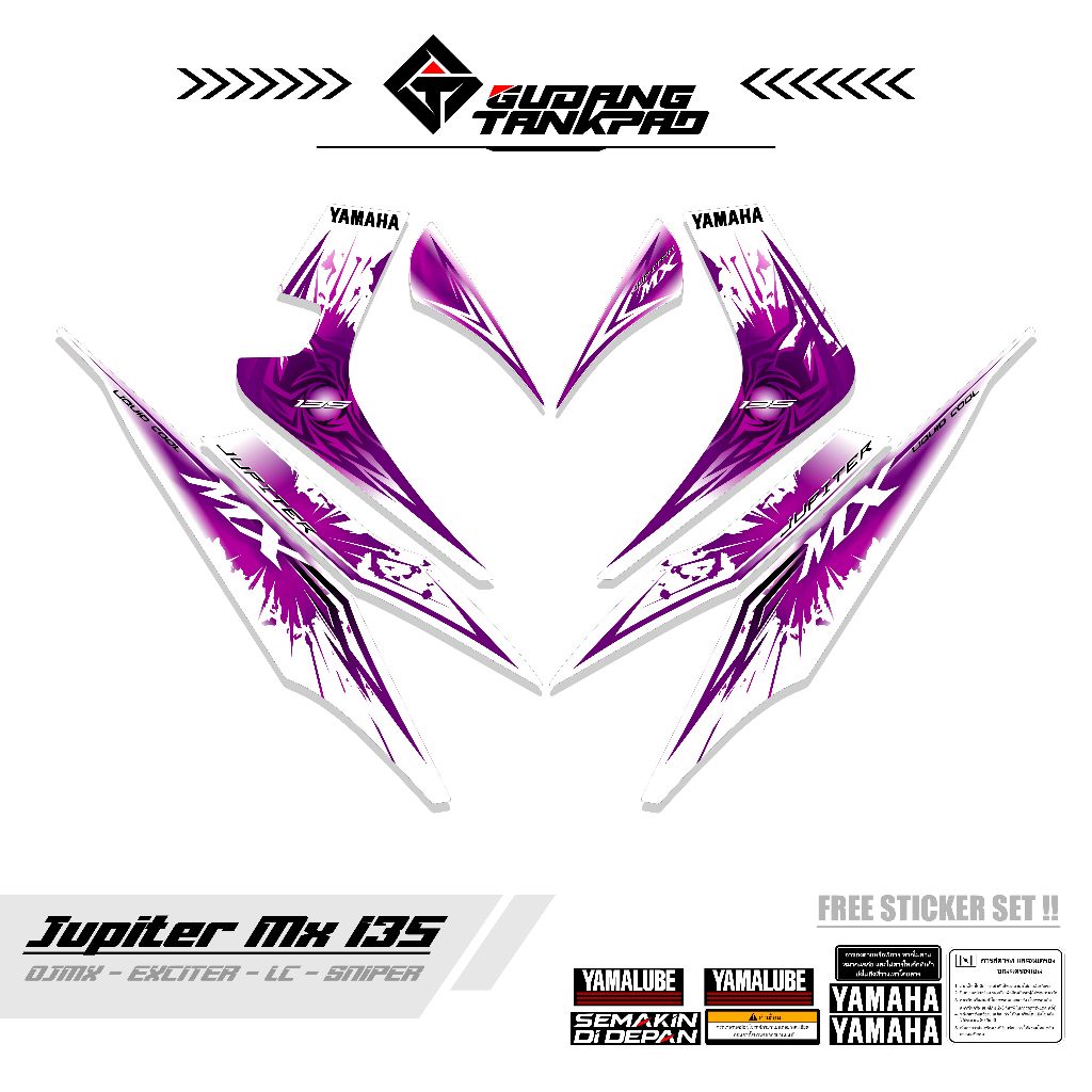 STRIPING MOTOR YAMAHA JUPITER MX OLD 135 / MTF 11 / STIKER STRIPING MX LAMA 135 / STRIPING MX OLD 13
