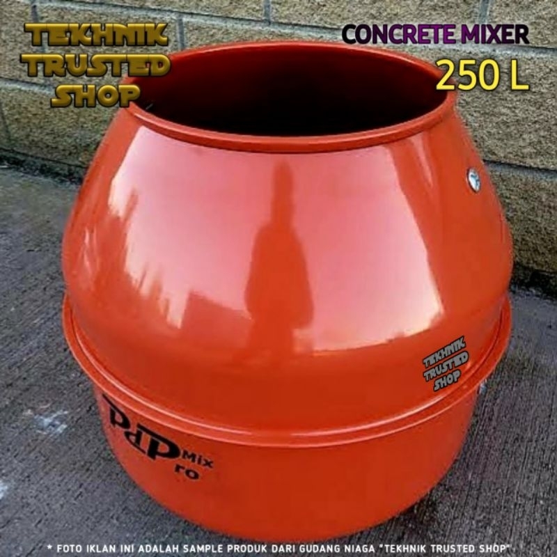 Concrete mixer 250 liter sparepart drum tong molen  mesin aduk semen beton
