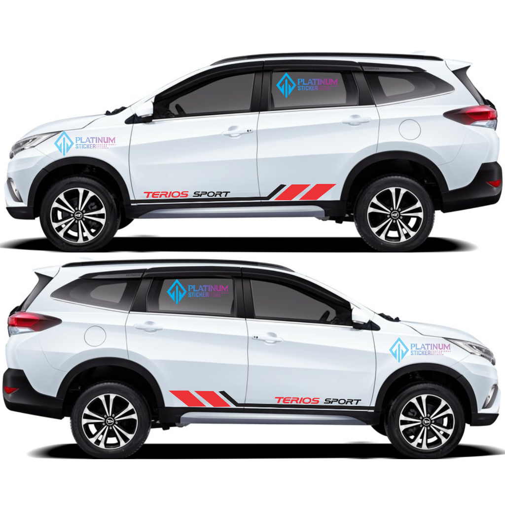 NEW CUTTIN STIKER MOBIL Stiker Mobil Terios Rush Stiker Striping Stiker mobil Terios Rush Terlaris