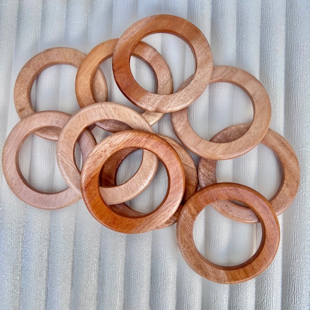 ring tas handle gagang tas kayu bulat diameter 11cm