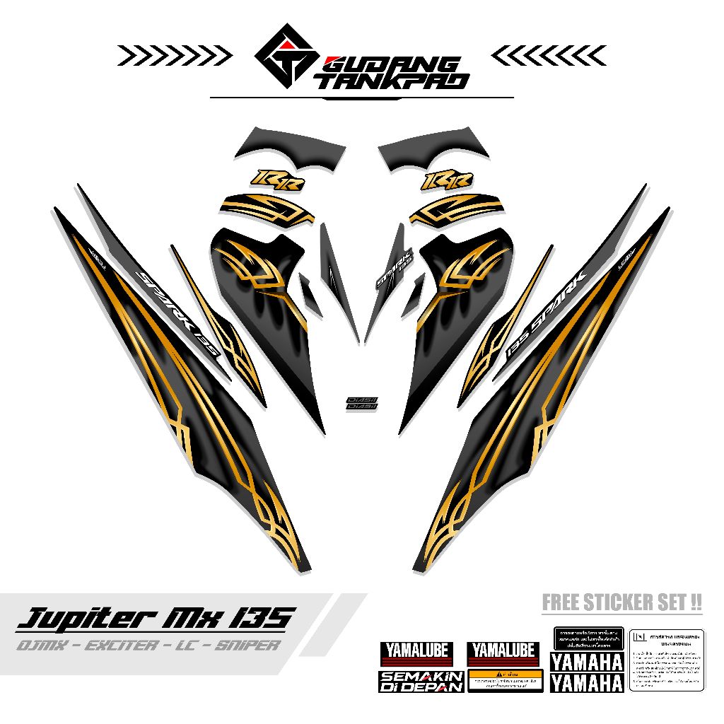 STRIPING MOTOR YAMAHA JUPITER MX OLD 135 / MTF 33 / STIKER STRIPING MX LAMA 135 / STRIPING MX OLD 13