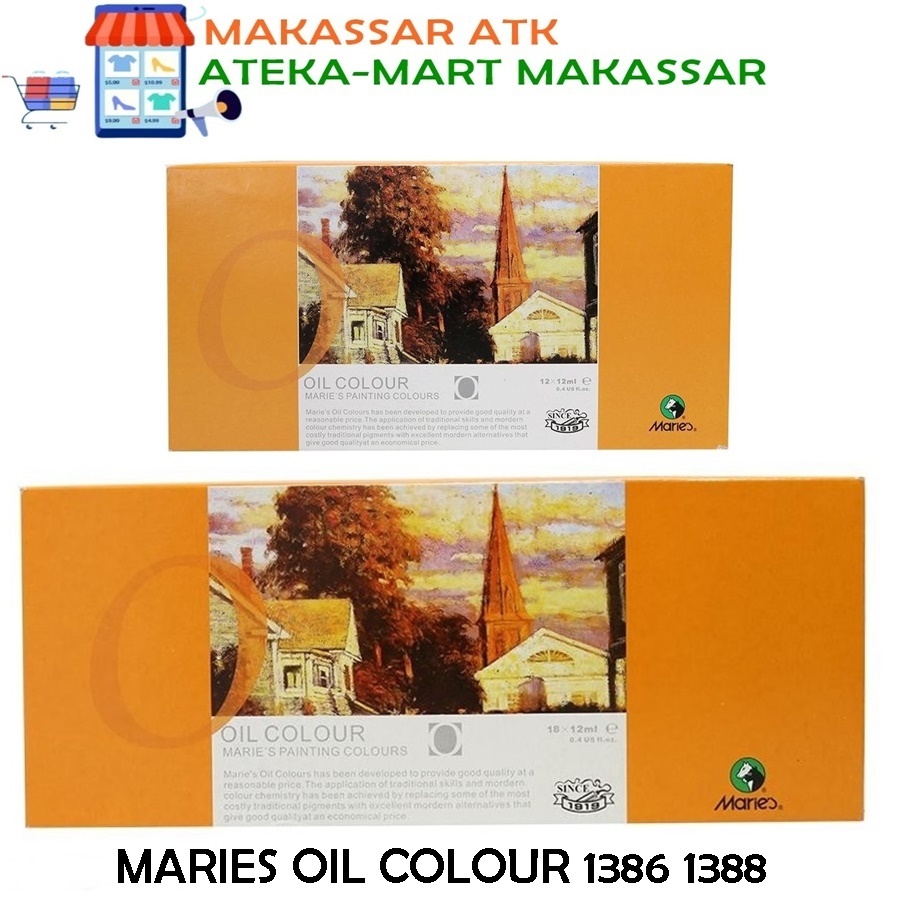 

[1 SET] MARIES OIL COLOUR 12W E1386-12ML 18W E1388B-12ML