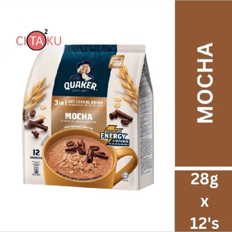 

Quaker 3 in 1 Mocha Oat Cereal Drink Malaysia